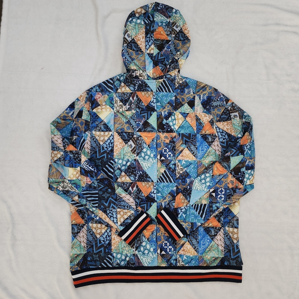 ROBERT GRAHAM Men's Contemporary Pullover Hoodie Size XL Multicolor Broken Tile - Picture 8 of 13